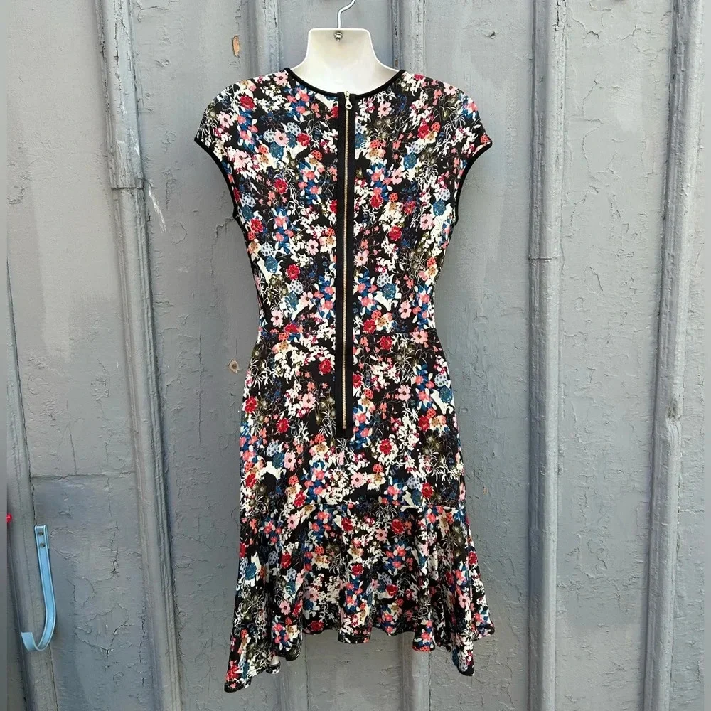 Erdem  Darlina Floral-Print Flounce Dress, size 8 - Picture 3 of 14